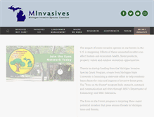 Tablet Screenshot of michiganinvasives.org